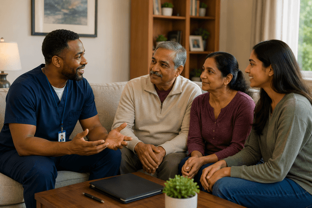 Family-centered communication and support